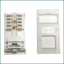 CAT6 Keystone Jack de 90 grados tipo UK para la salida de información